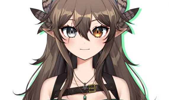 Kumi VTuber Live2D harpy model portrait