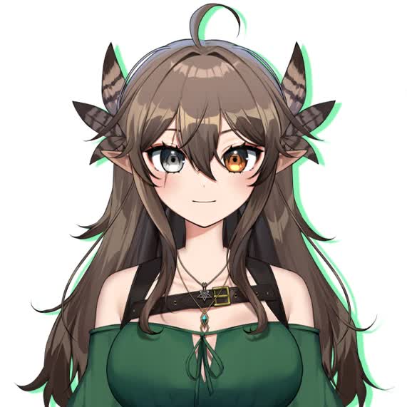 Kumi VTuber Live2D harpy model portrait