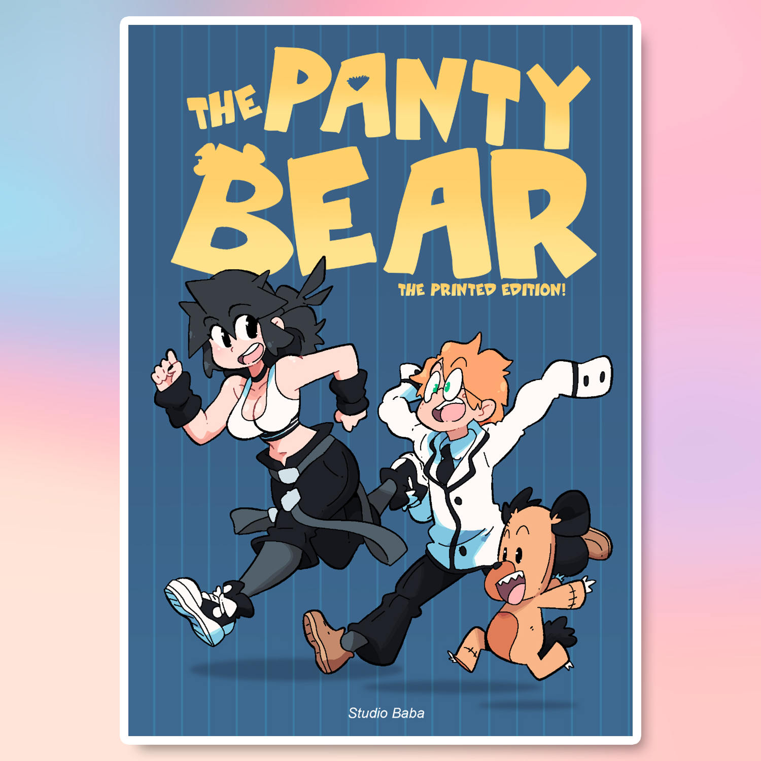 The Panty Bear webcomic art showing the early Lucia character by Bryce and Scott