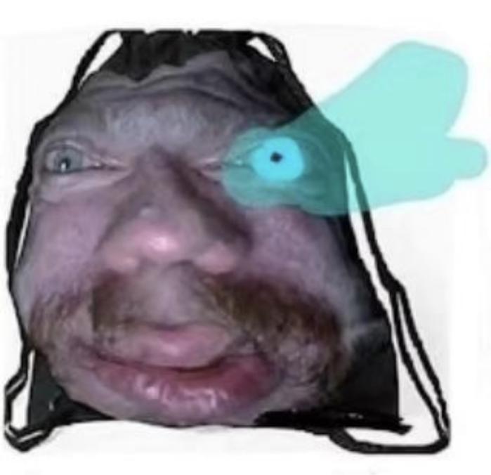 Mari VTuber face reveal bait post, a joke fish edit she posts instead of a real IRL photo