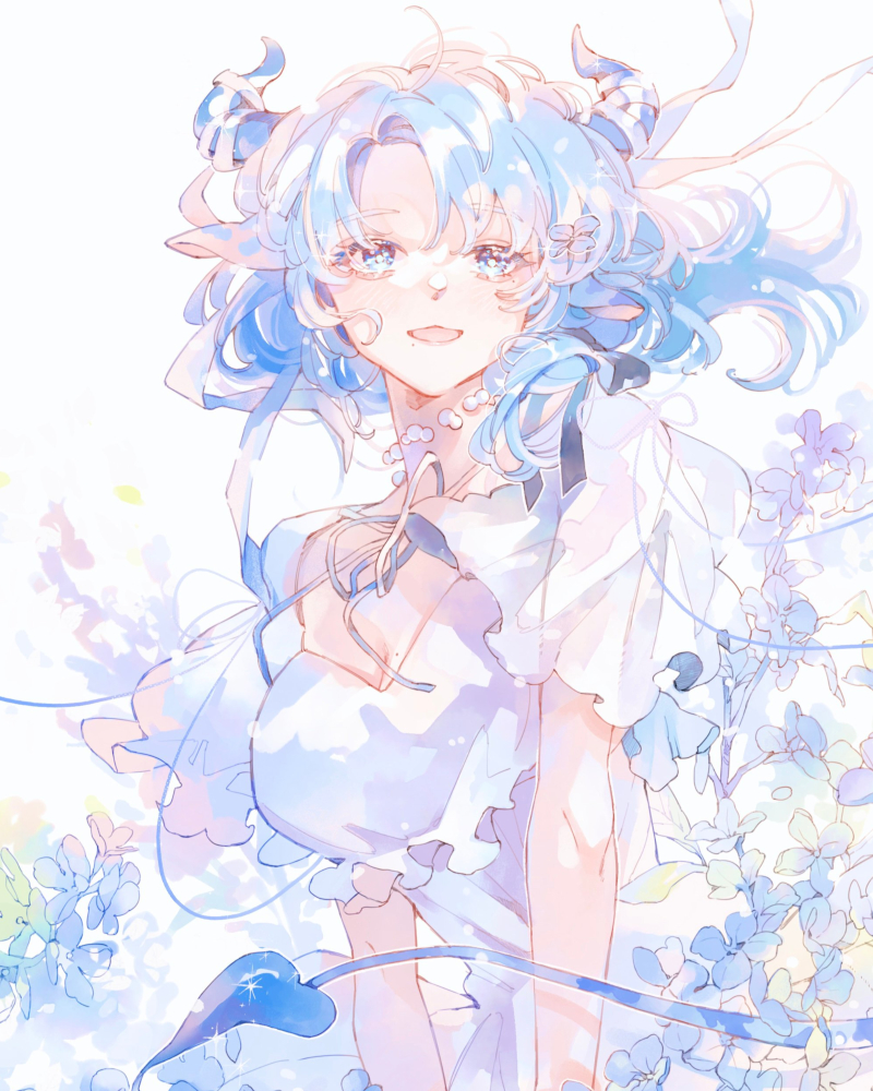 Miilkywayz VTuber cosmic cow 2D model with starry blue hair, horns, and galaxy theme.