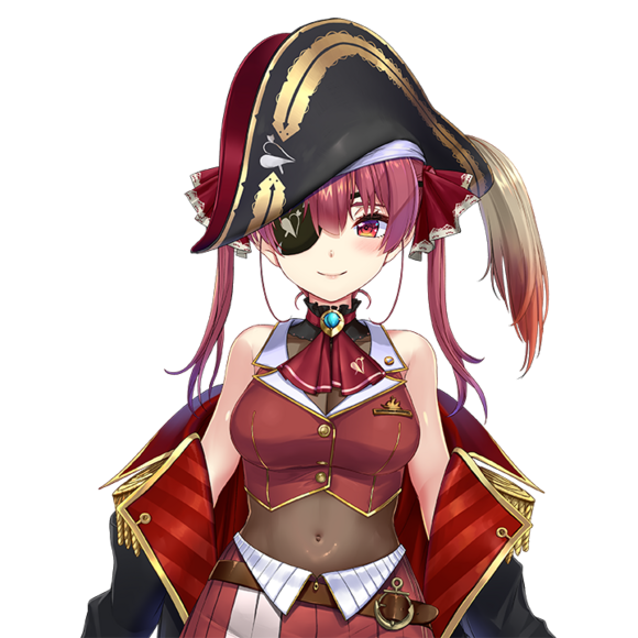 Houshou Marine pirate captain official Hololive JP 2D model art