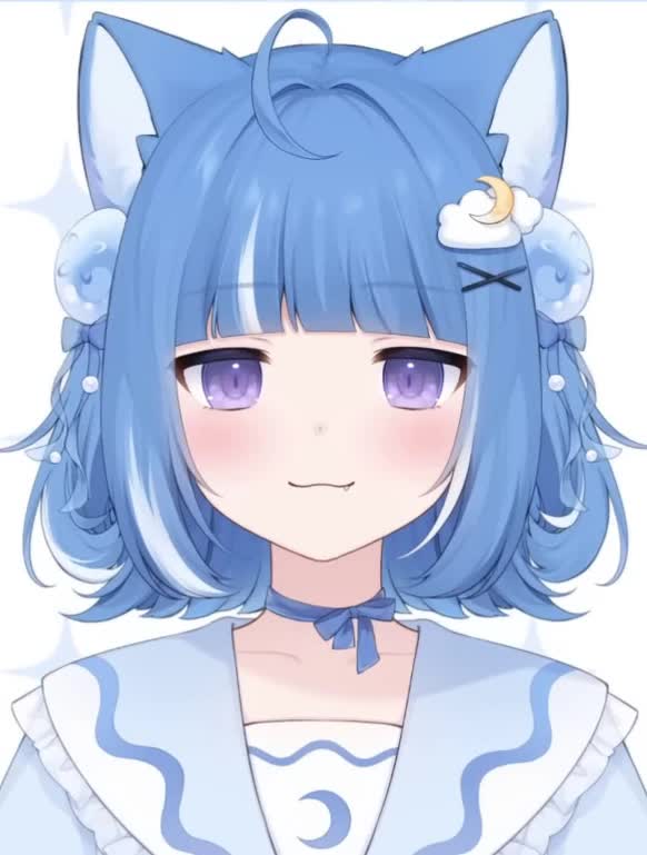 Kurageu Roa indie VTuber debut crescent moon design