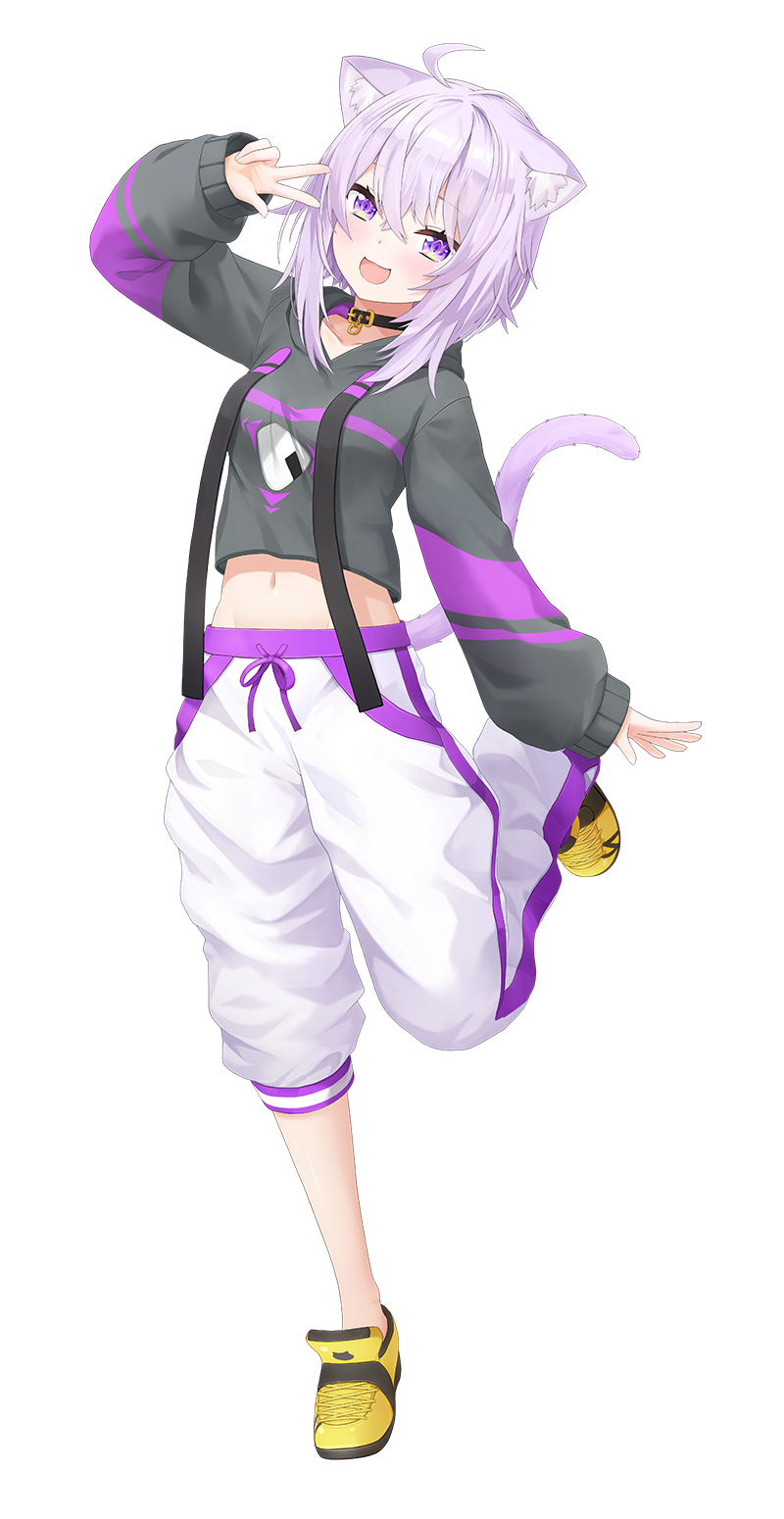 Nekomata Okayu official hololive character art