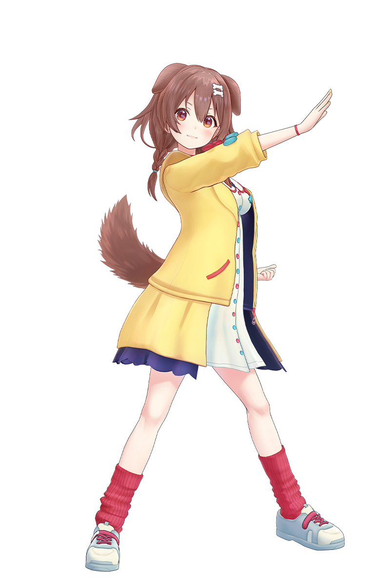 Inugami Korone official hololive Gamers character art