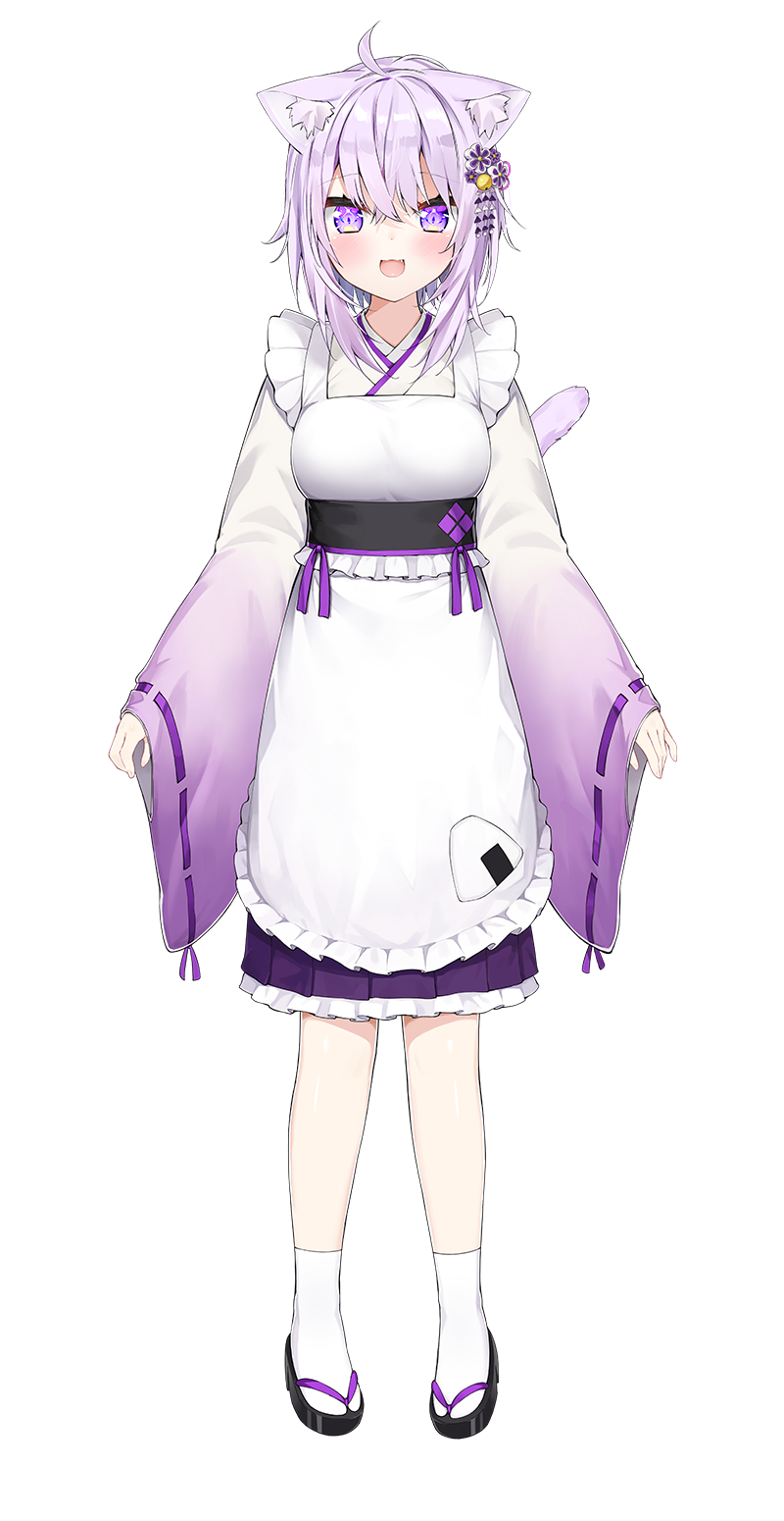 Nekomata Okayu official hololive character art