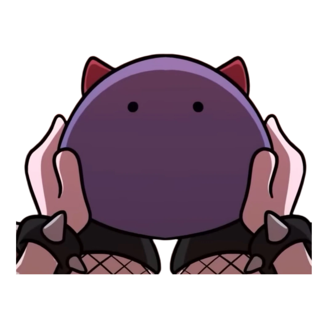 Numi VTuber holding a little Noomba creature from her lore.