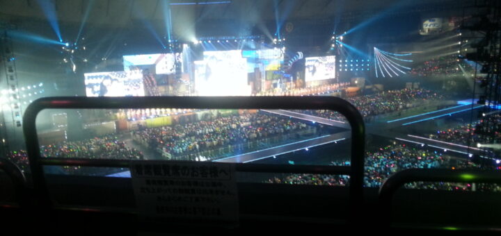AKB48 idol group performing for fans who back their oshimen favorite member