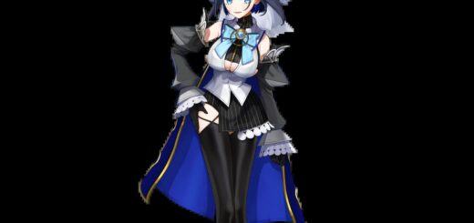 Ouro Kronii Hololive English Council VTuber model with black hair, blue eyes, and a clock and gear themed Warden of Time outfit