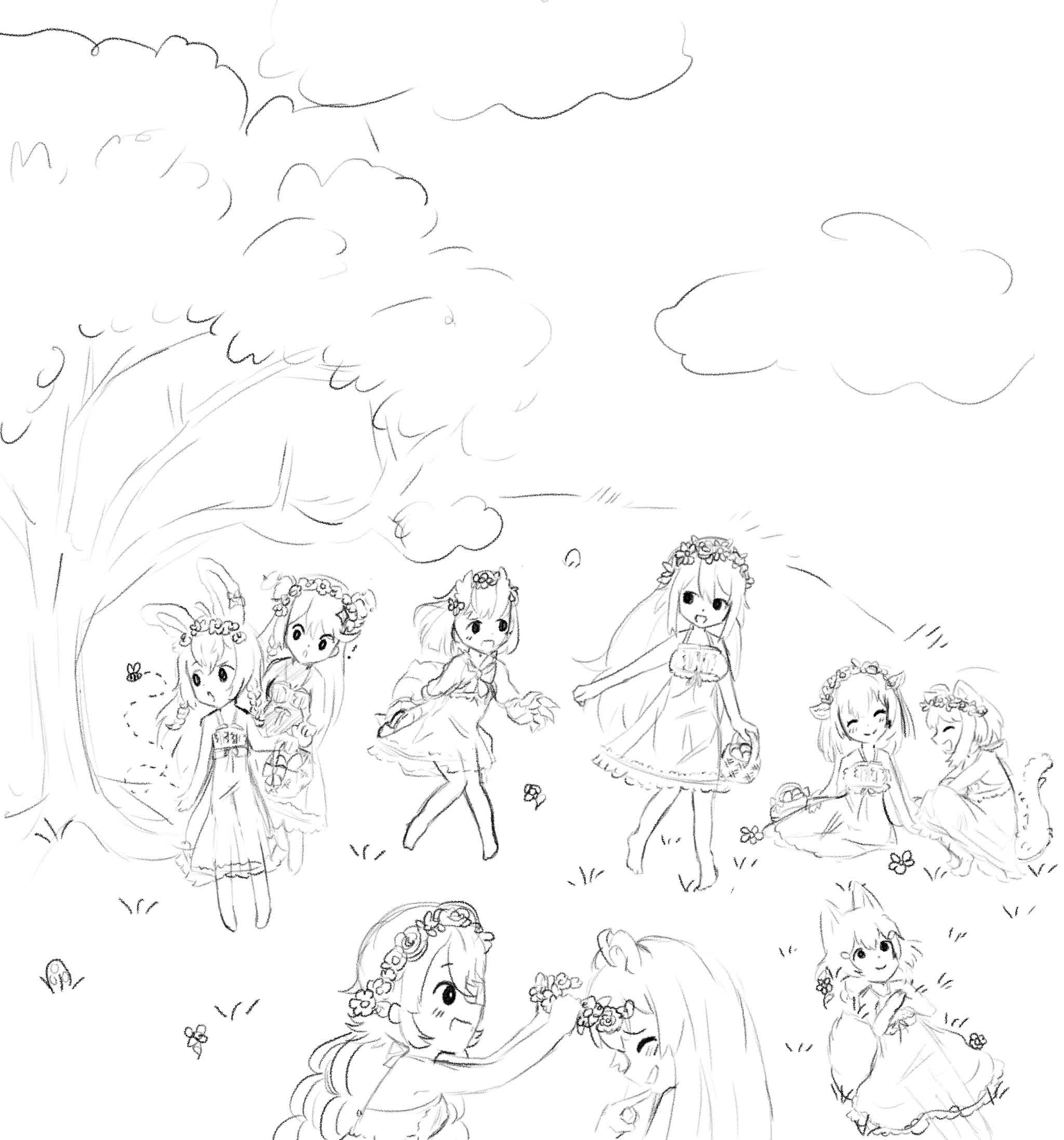 Phase Connect founding members drawn together in early Phase OriginS era group art