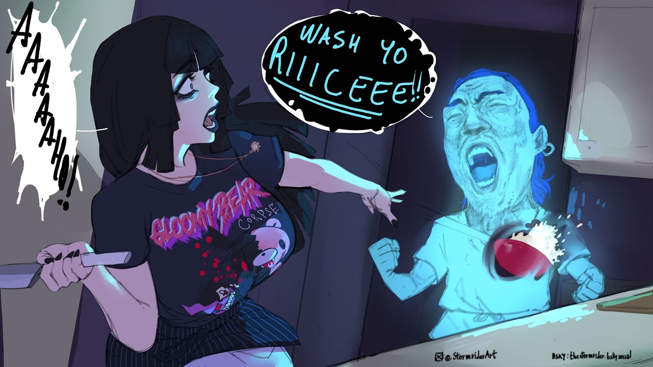 Pheromoan WASH YOUR RICEEEE cooking video thumbnail