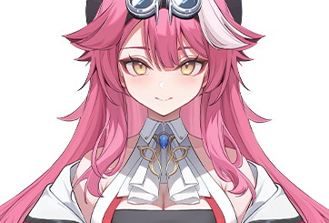 Raora Panthera official Hololive Justice VTuber portrait with white panther mask