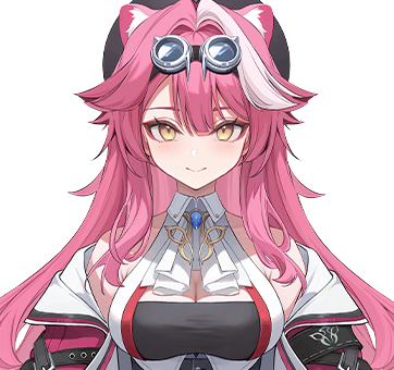 Raora Panthera official Hololive Justice VTuber portrait with white panther mask