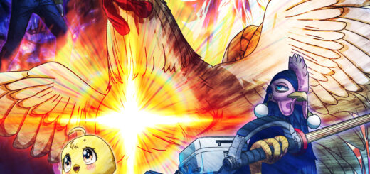 Rooster Fighter anime official key visual featuring Keiji the rooster