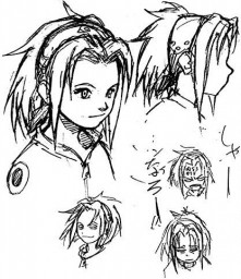 Early design concept of genin Sakura Haruno