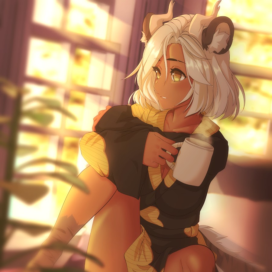 Sansin VTuber official 2D model, the chill and comfy Korean mountain dragon