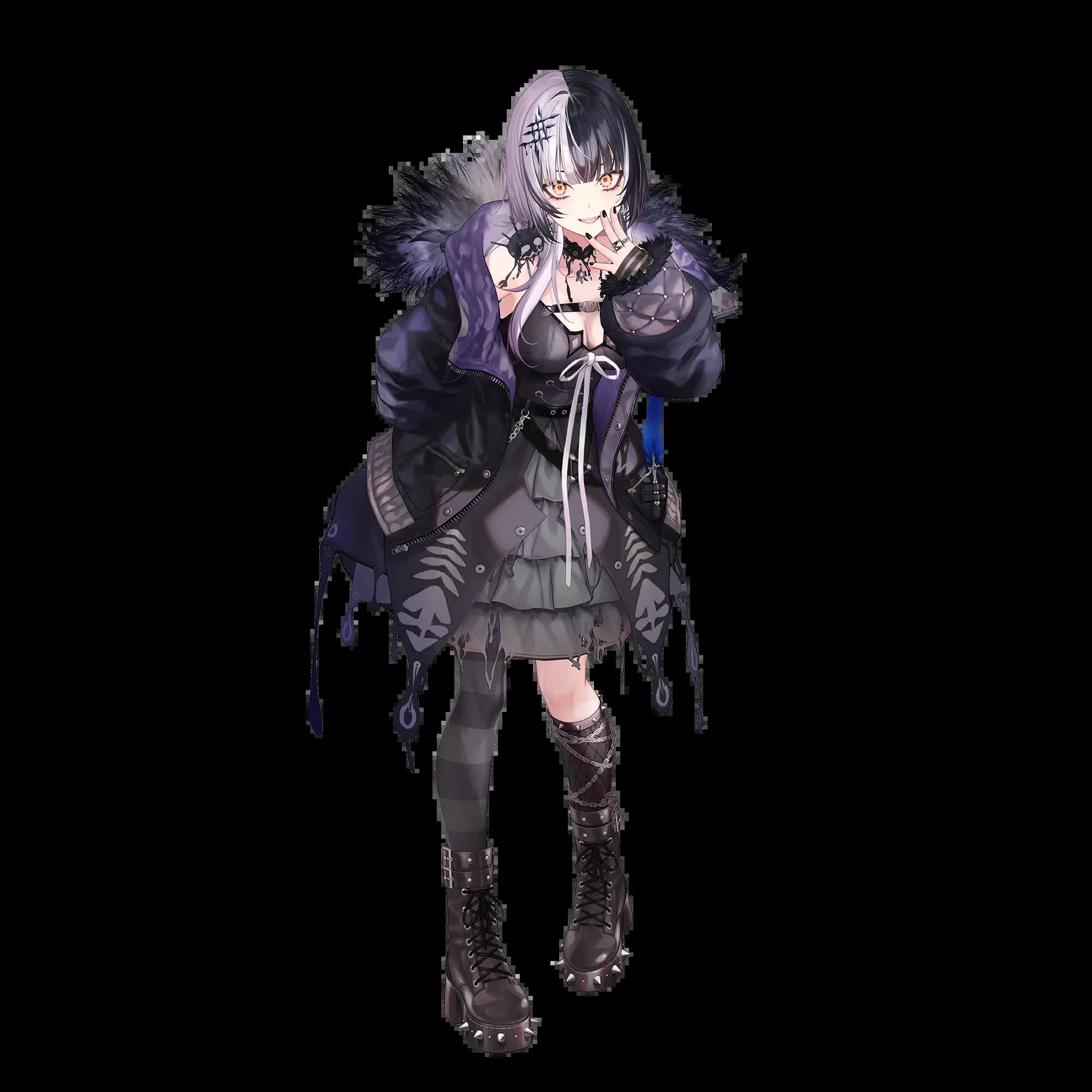 Shiori Novella official Hololive VTuber 2D model with gothic storybook design and eye motif