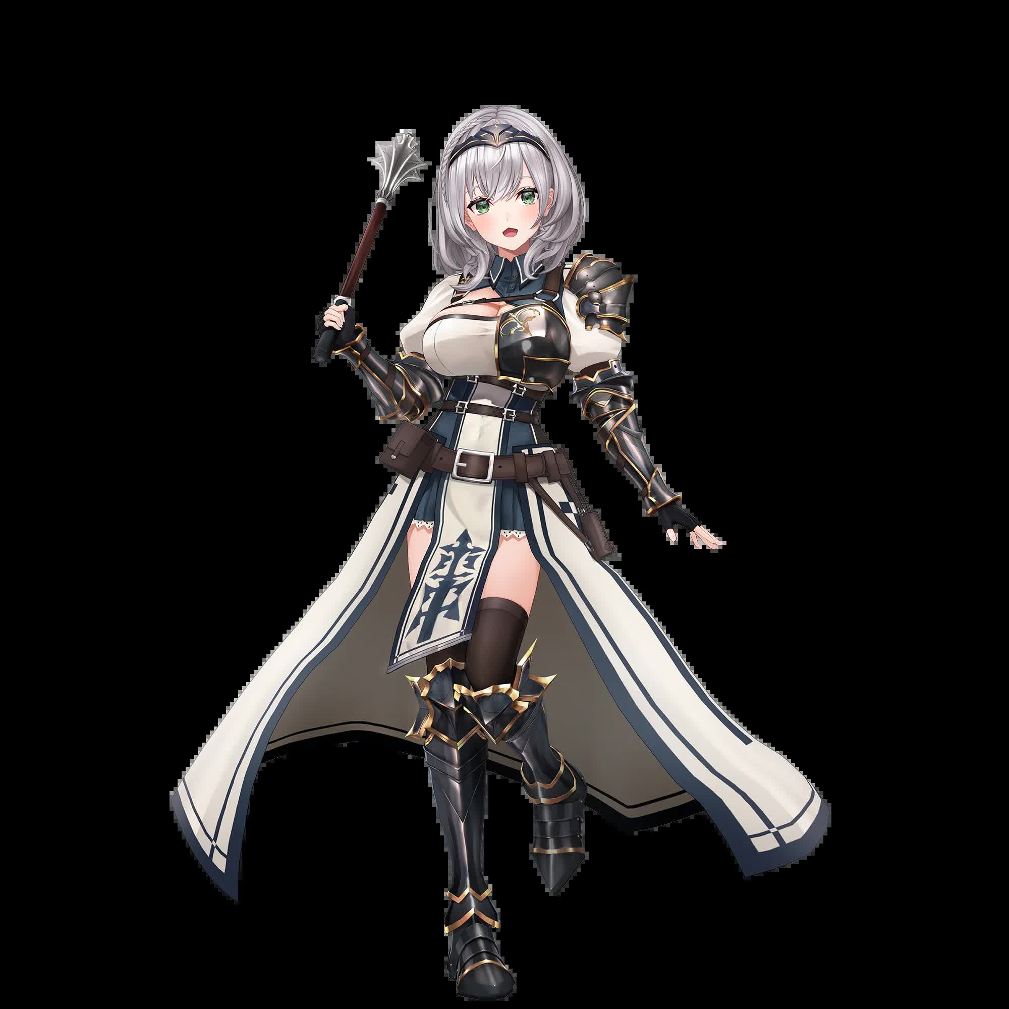 Shirogane Noel hololive knight official 2D model art