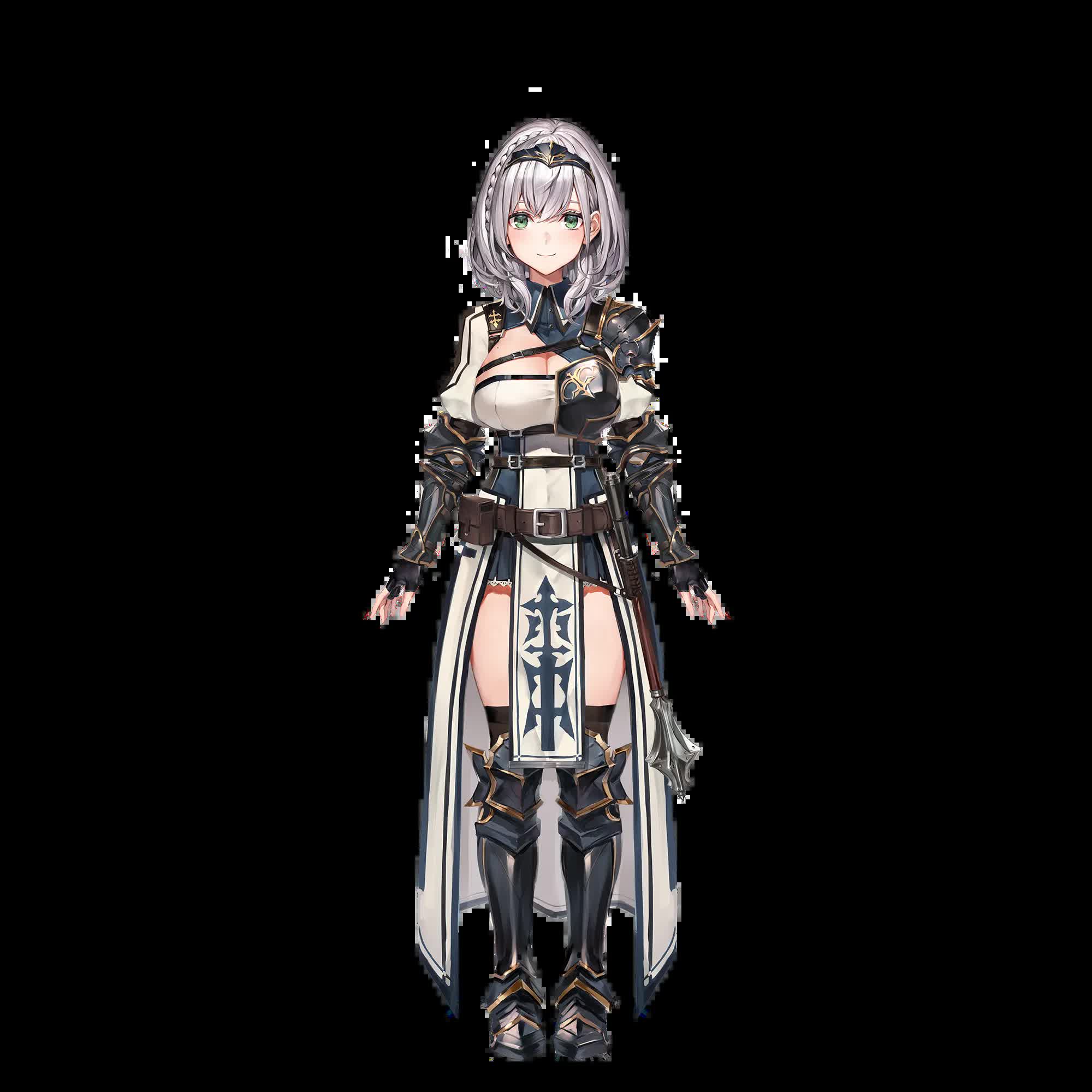 Shirogane Noel hololive knight official illustration