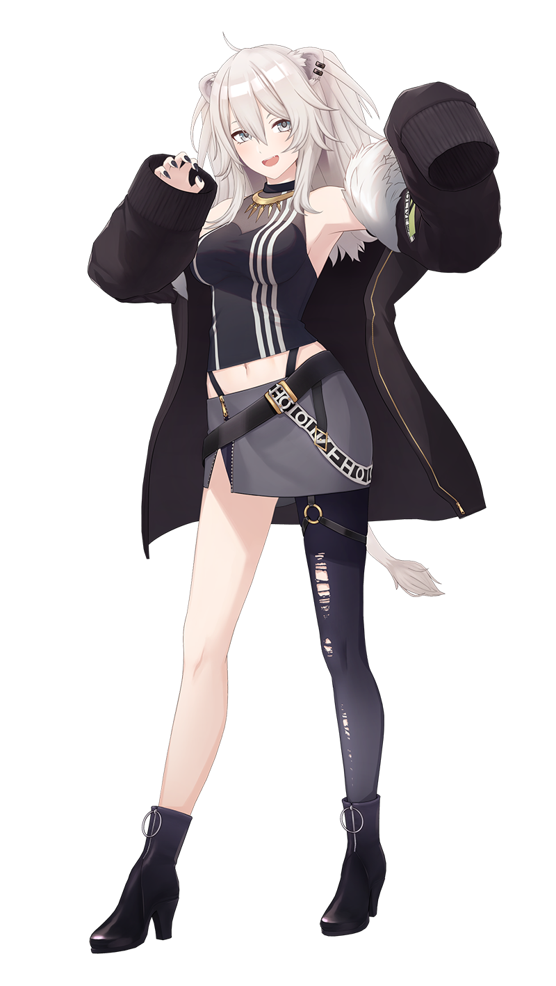 Shishiro Botan Hololive VTuber official white lion model art