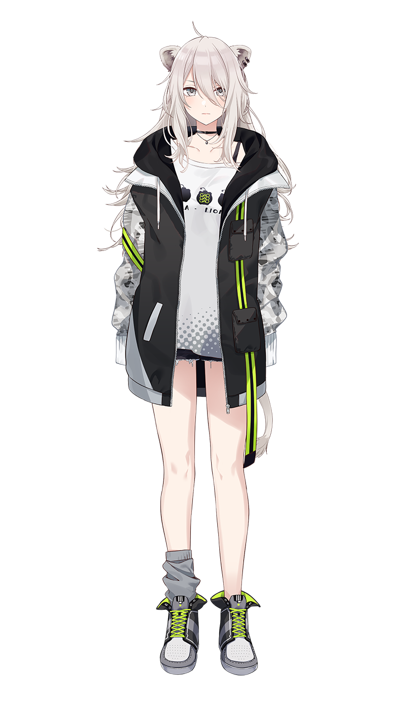 Shishiro Botan white lion design official art
