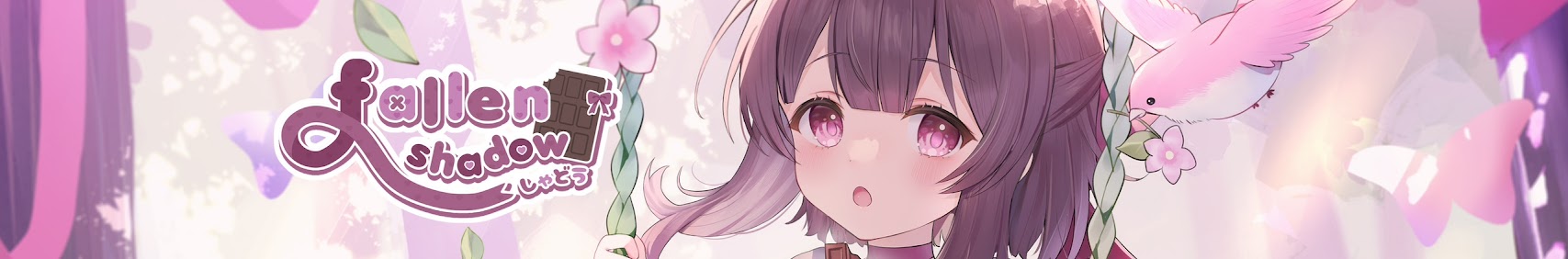 Shondo VTuber Shadow model on stream during her 2021 indie debut as fallenshadow.