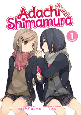 Adachi and Shimamura cover with Sakura Adachi and Hougetsu Shimamura, a slow burn girls love romance