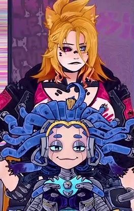 Sigrid and Bird new 2.0 Live2D models revealed in April 2025 with an updated mad scientist design