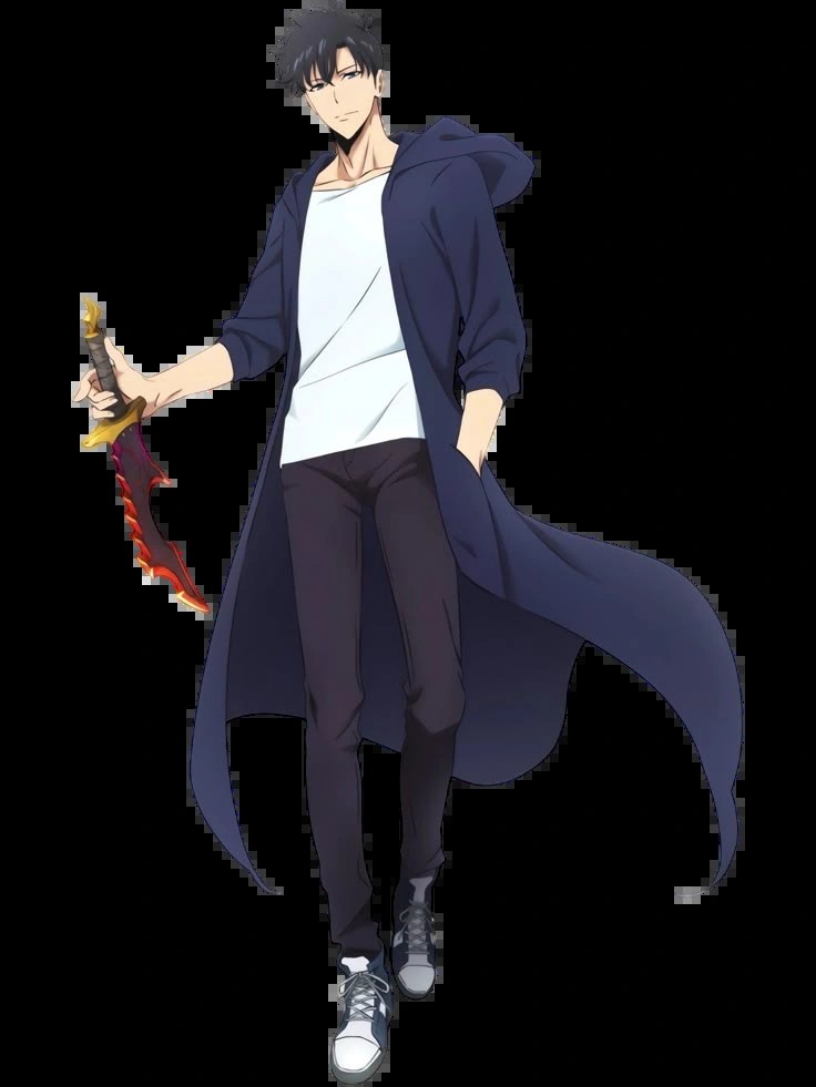 Sung Jinwoo Shadow Monarch character visual from the Solo Leveling anime