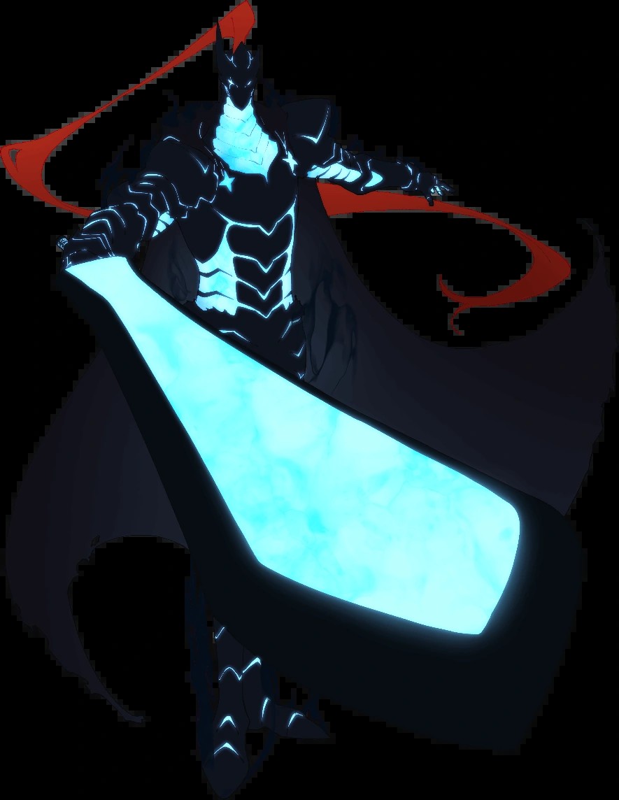 Igris the crimson shadow knight from Sung Jinwoo's shadow army in Solo Leveling