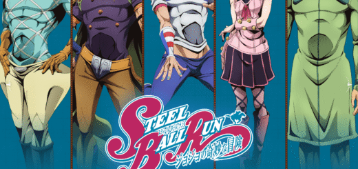 Steel Ball Run anime official Netflix key visual with Johnny Joestar and Gyro Zeppeli