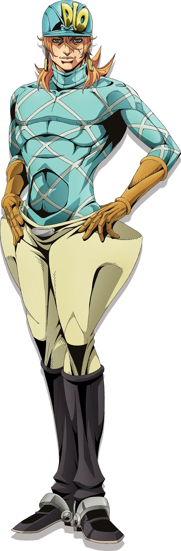 Diego Brando, one of the villains of Steel Ball Run, in the anime