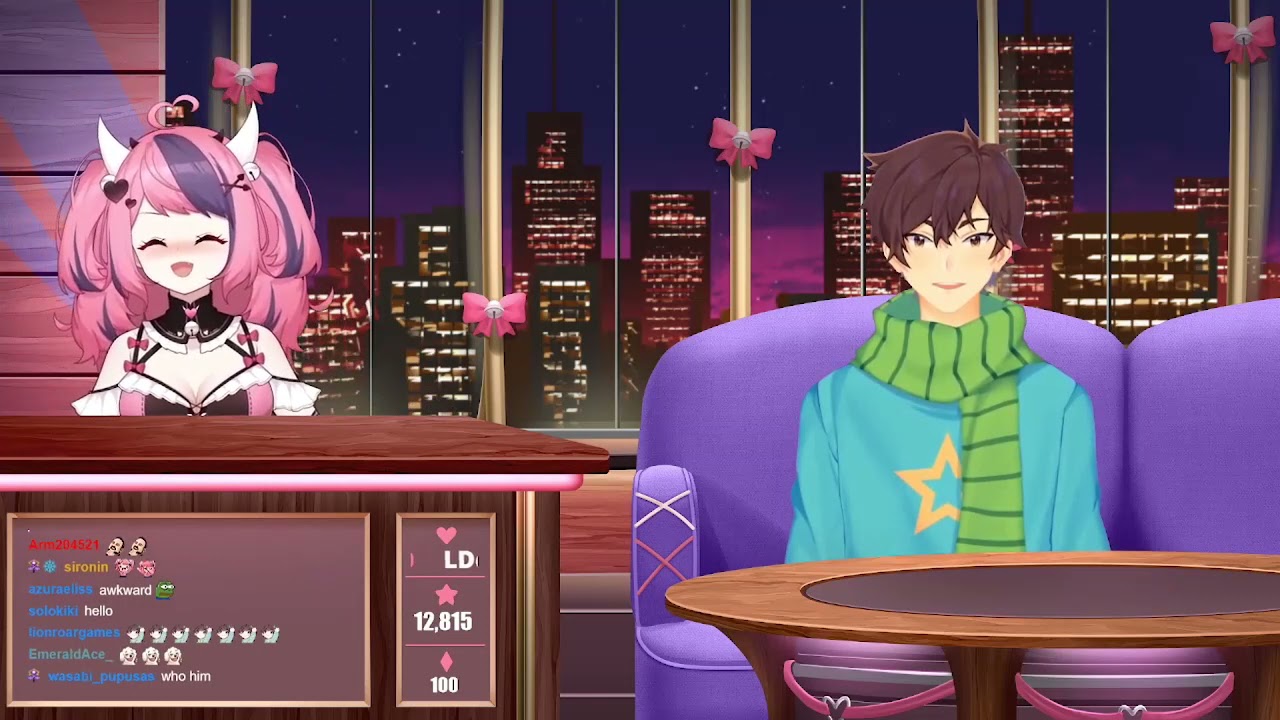 Sykkuno first VTuber model on Ironmouse Speak of the Devil show
