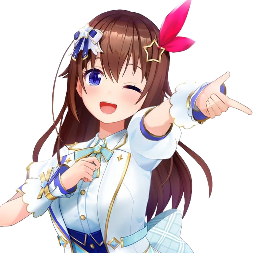 Tokino Sora official idol model art, since no real Sora face reveal photo exists