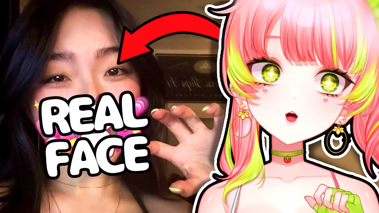 Toma VTuber face reveal still cosplaying her own model in real life
