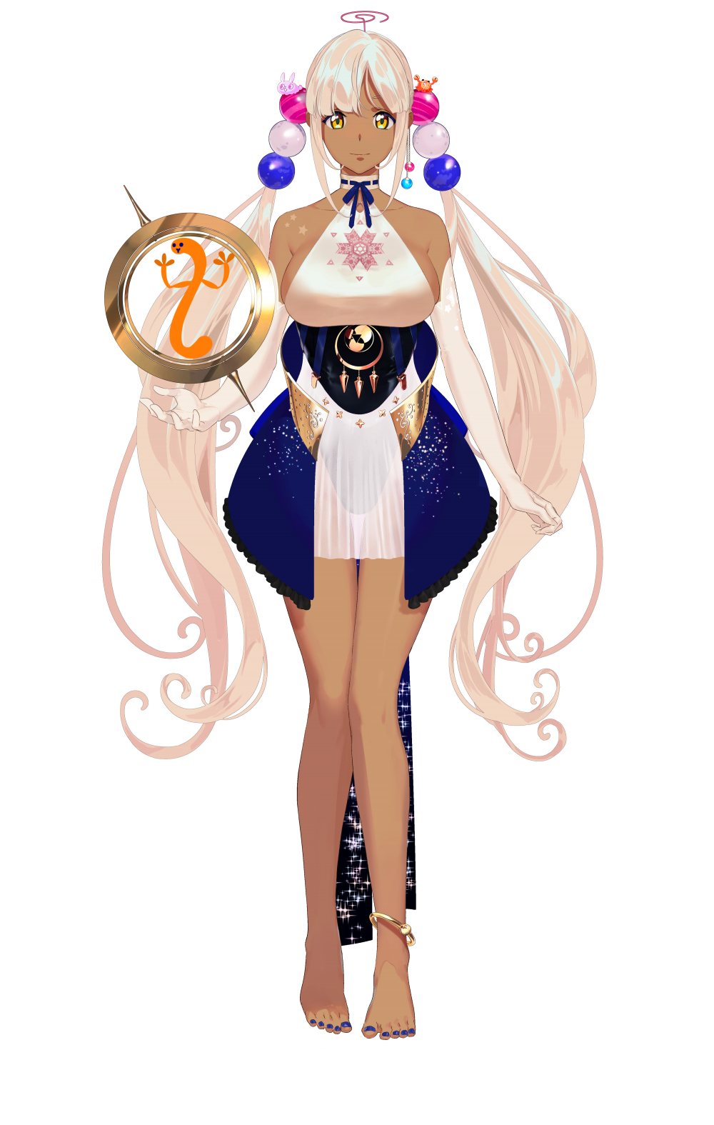 Tsukumo Sana official Hololive English Council 2D model art by pako