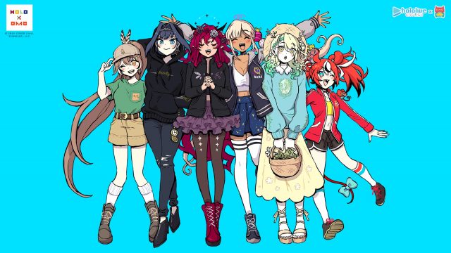 Hololive English Council and IRyS group art with Fauna Kronii Mumei Baelz and Sana