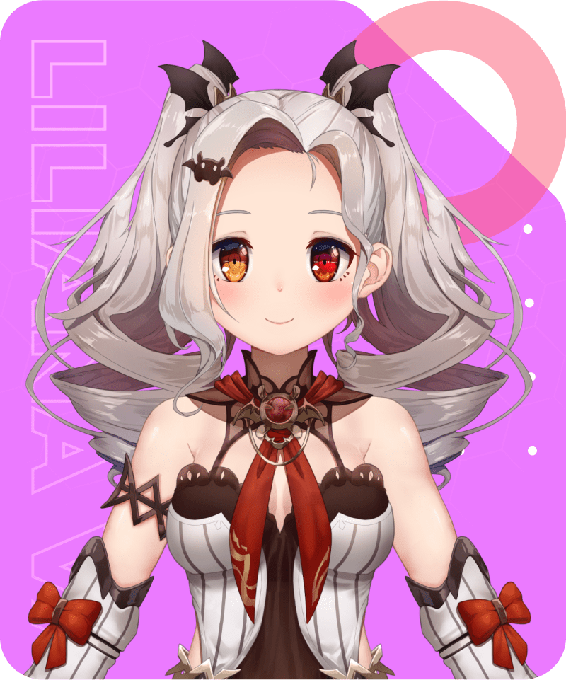 Liliana Vampaia shy half vampire Malaysian VTuber official model art