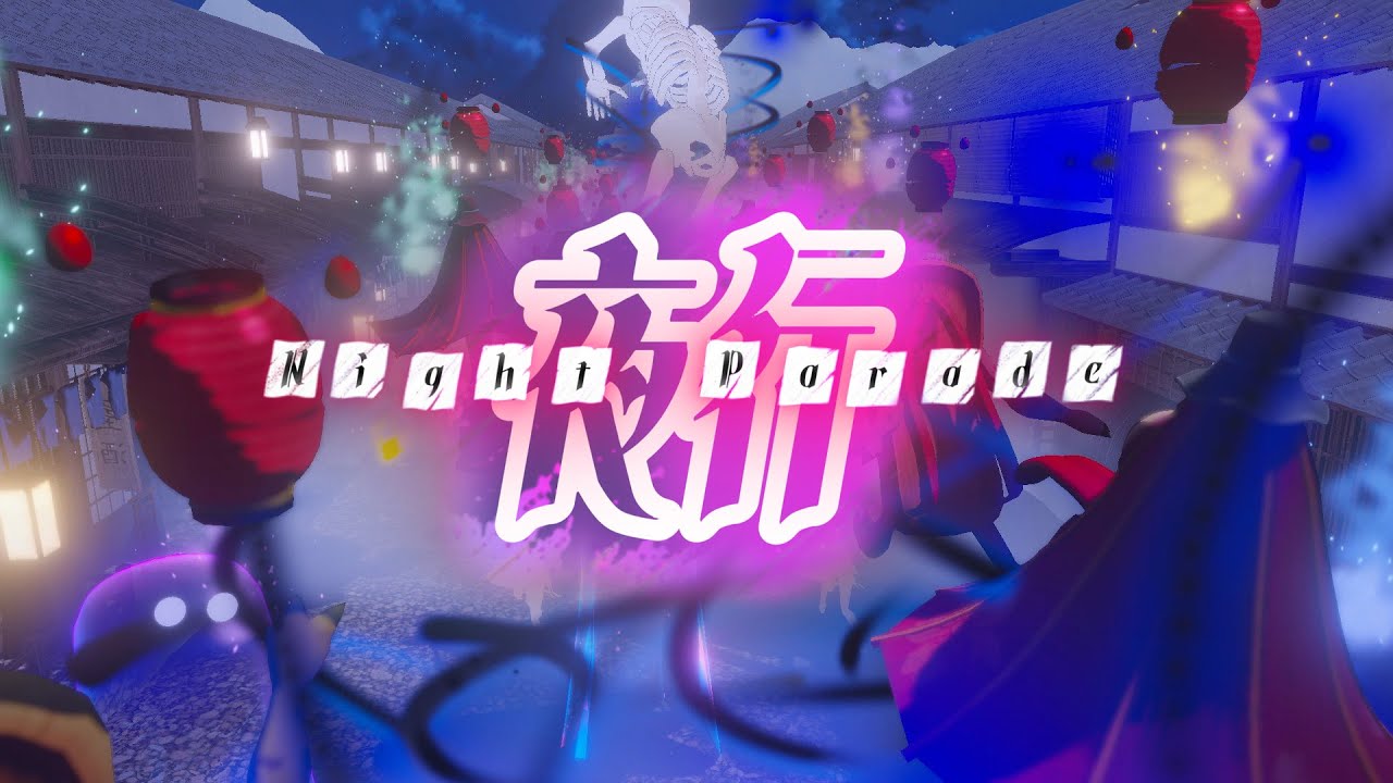 Victoria Roman VTuber Night Parade solo song music video cover in her enka rock style