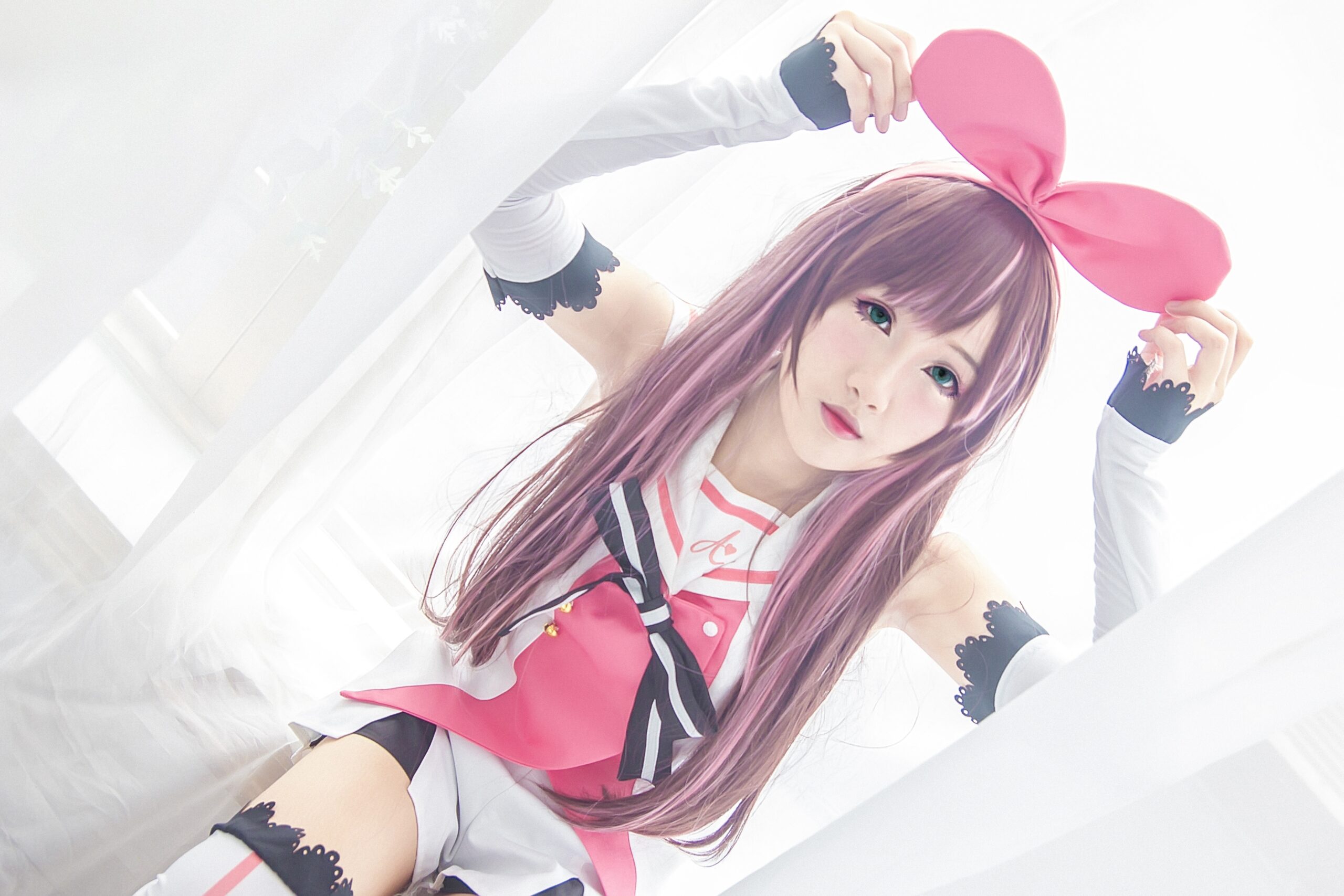 Kizuna AI depicted at a fan event