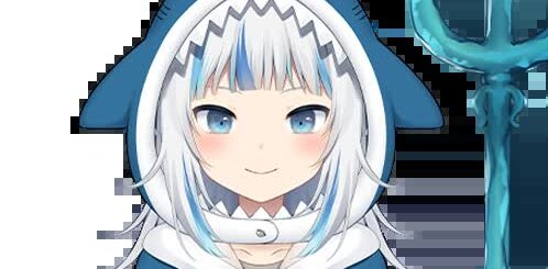 Gawr Gura official shark VTuber model showing how great VTuber names fit the character