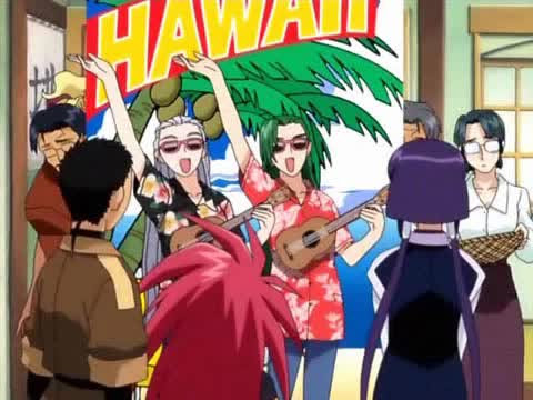 Tenchi Muyo classic harem anime cast group screenshot