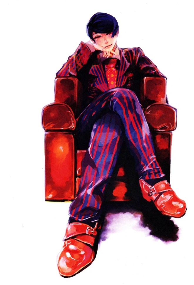 Shuu Tsukiyama the Gourmet from Tokyo Ghoul in an elegant menacing pose